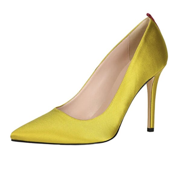 Elegant Yellow Heels for Women - Picture 1 of 5